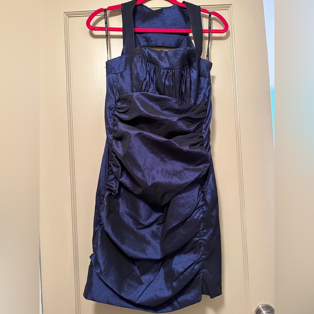Stunning Jessica McClintock navy dress